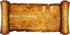 Bucsi Vivien névjegykártya